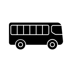 bus icon color editable on white background