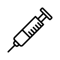 injection icon color editable on white background