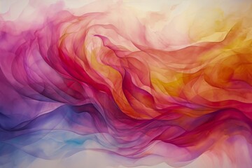 Obraz premium Colorful swirling abstract pattern with soft gradients and textures