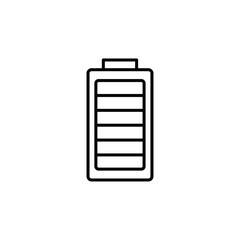 Battery icon Flat fill set collection