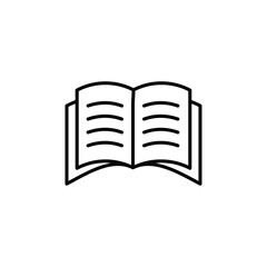 Book icon Flat fill set collection