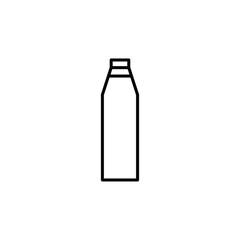 Bottle icon Flat fill set collection