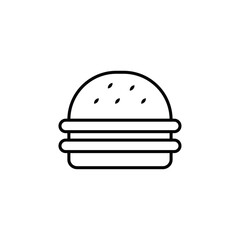 Burger icon Flat fill set collection
