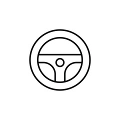 car Steering wheel icon Flat fill set collection