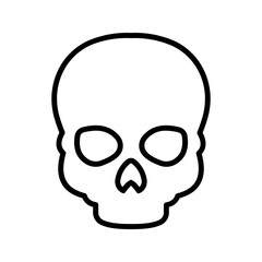 Scull icon color editable on white background