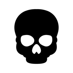 Scull icon color editable on white background