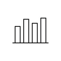 Chart icon Flat fill set collection