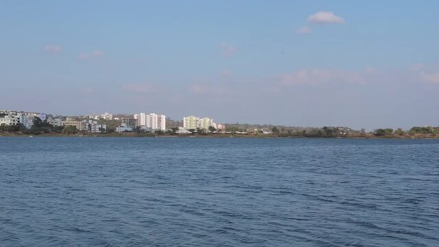 Beautiful Lake View From Top Side 