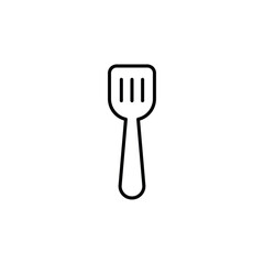Cooking spatula icon Flat fill set collection