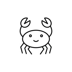 Crabs icon Flat fill set collection