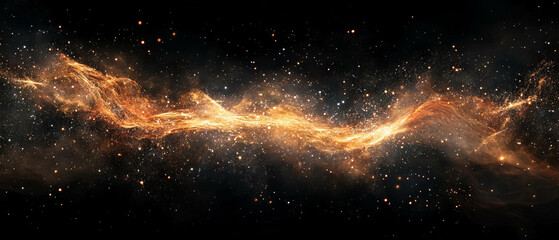 Colorful fireworks sparks exploding in a dynamic display against a black background