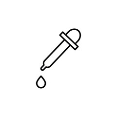 Dropper icon Flat fill set collection