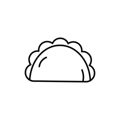 dumplings icon Flat fill set collection