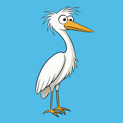 great egret vector