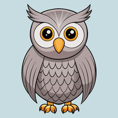 great gray owl on a branch