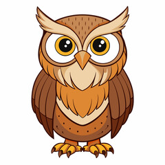 great  horned owl on a branch