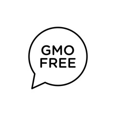 gmo free icon Flat fill set collection