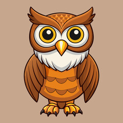 great  horned owl on a branch