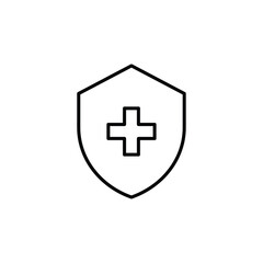 Health insurance icon Flat fill set collection