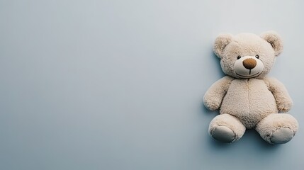 Adorable plush creature showcasing creativity while holding a paintbrush in a bright and clean studio environment