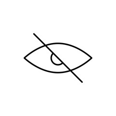 Hide icon Flat fill set collection