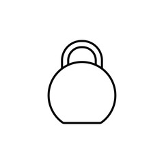 kettlebell icon Flat fill set collection