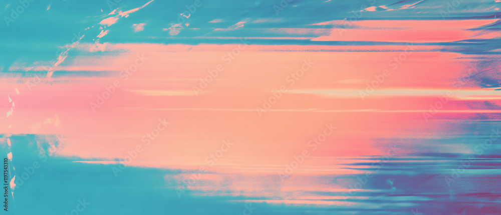Poster abstract digital noise overlay with glitch texture patterns and smooth color transitions