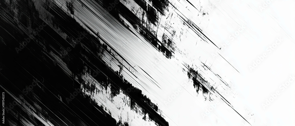 Poster exploring abstract glitch texture patterns with distorted digital noise effects