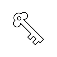 Magic Key icon Flat fill set collection