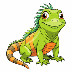 iguana  cartoon vector