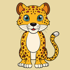 jaguar vector illustration © UtsoMondal