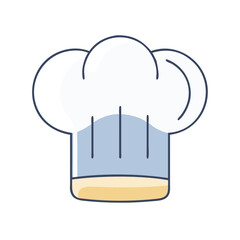 chef s hat icon, chef s hat vector illustration-simple illustration of chef s hat, perfect for chef s hat logos and themed design 