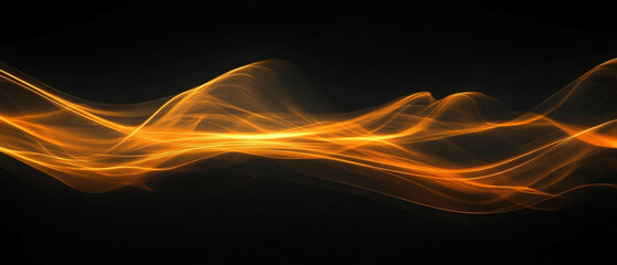 Flowing light trails from car traffic at night creating a smooth overlay texture