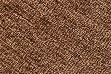 Soft brown color velvet fabric texture as background