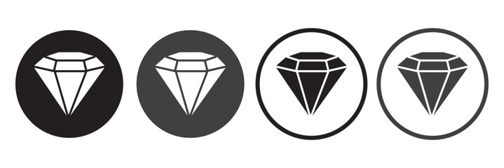 Diamond icon vector. diamond gems vector icon.