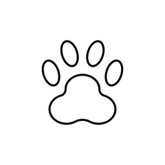 Paw icon Flat fill set collection