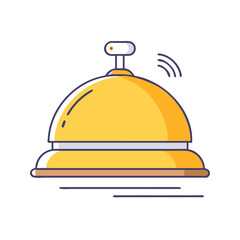 customer service bell icon, customer service bell vector illustration-simple illustration of customer service bell, perfect for customer service bell logos and themed design 
