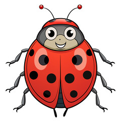 ladybug vector illustration