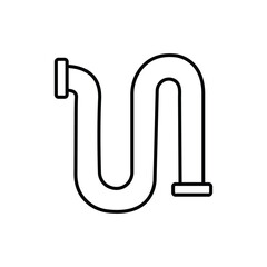 pipe icon Flat fill set collection