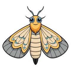 moth vector illustration