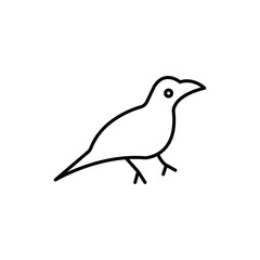 raven icon Flat fill set collection