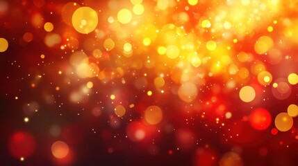 Vibrant Abstract Bokeh Background with Warm Colors and Light Effects