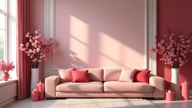 valentines day interior decor, message space