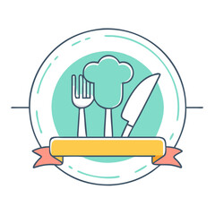 restaurant logo icon, restaurant logo vector illustration-simple illustration of restaurant logo, perfect for restaurant logo logos and themed design 