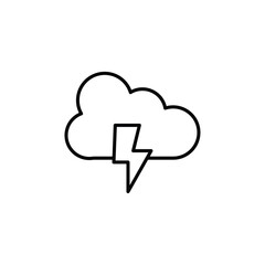 Storm icon Flat fill set collection