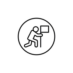 Surrender, capitulate, give up icon Flat fill set collection