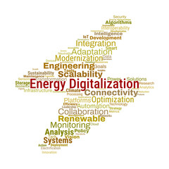 Energy Digitalization Word Cloud