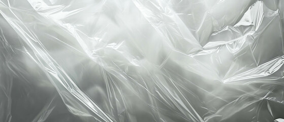 Obraz premium Overlay of transparent plastic sheet creates subtle distortion and texture effects