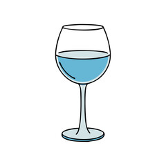 wine glass icon, wine glass vector illustration-simple illustration of wine glass, perfect for wine glass logos and themed design 