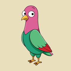 vector illustration of a pigeon